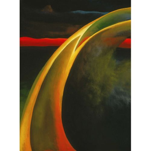 Georgia Okeeffe, Blue And Green Music Abstract Art Movements Canvas, Drawing Paper Prints, Reproduction Oil Painting and High