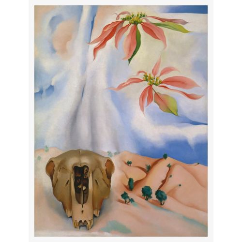 Georgia O'keeffe, Pembe Atatürk Çiçeği İle Katırın Kafatası Georgia O'keeffe, Pembe Atatürk Çiçeği İle Katırın Kafatası
