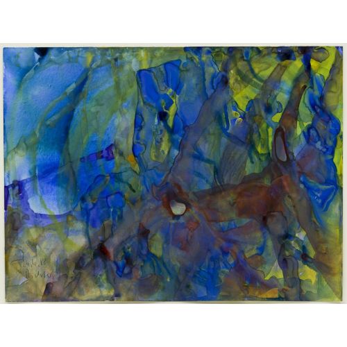 Gerhard Richter, Soyut Tablo Mavi Sarı Gerhard Richter, Soyut Tablo Mavi Sarı