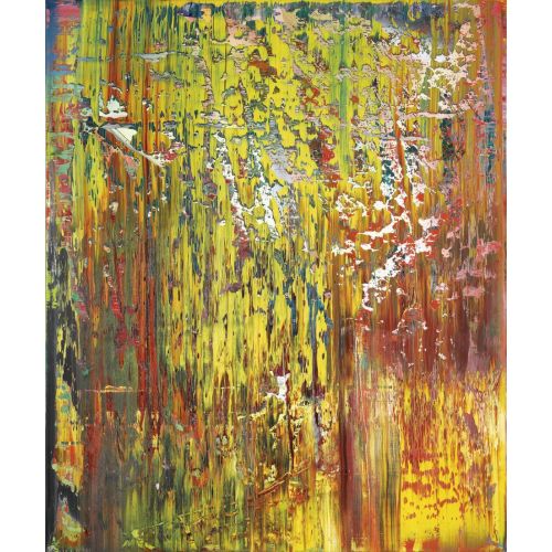 Gerhard Richter, Soyut Tablo Kahverengi Sarı 679-1