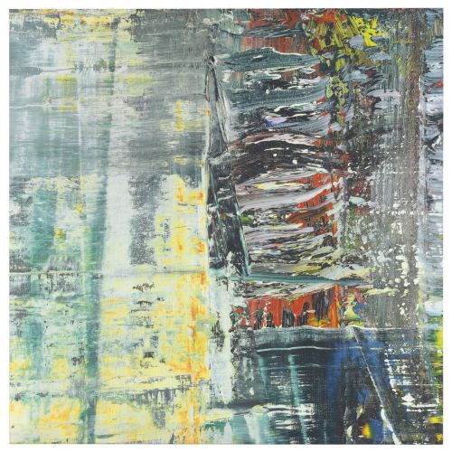 Gerhard Richter, Soyut Tablo Kafes Izgara Tek Parça C