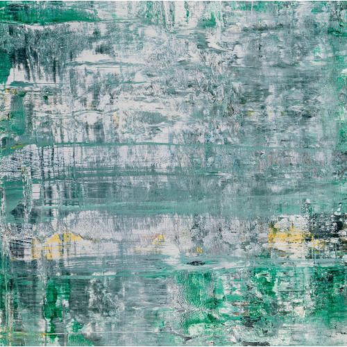 Gerhard Richter, Soyut Tablo Kafes Izgara Trial Proof 1 Yeşil