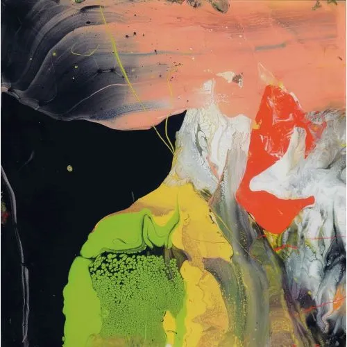 Gerhard Richter, Soyut Tablo Akış P6 Soyut Sanat Akımları Kanvas Efektli Tablo, Resim Kağıdı Baskısı, Reprodüksiyon ve