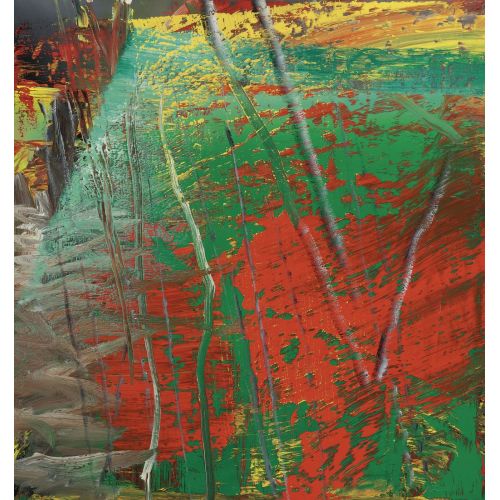 Gerhard Richter, Soyut Tablo Yeşil Ve Kırmızı 582-2 Gerhard Richter, Soyut Tablo Yeşil Ve Kırmızı 582-2