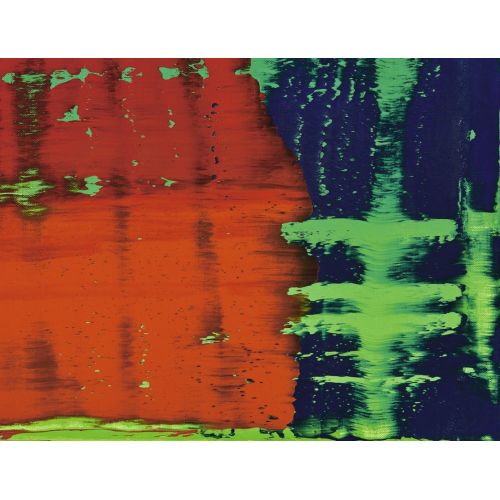 Gerhard Richter, Soyut Tablo Yeşil, Mavi, Kırmızı 789-43 Gerhard Richter, Soyut Tablo Yeşil, Mavi, Kırmızı 789-43