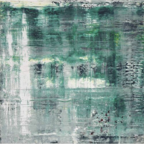 Gerhard Richter, Soyut Tablo Yeşil, Kafes Izgarası I Gerhard Richter, Soyut Tablo Yeşil, Kafes Izgarası I