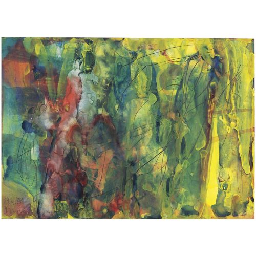 Gerhard Richter, Soyut Tablo Yeşil, Kırmızı, Sarı Gerhard Richter, Soyut Tablo Yeşil, Kırmızı, Sarı