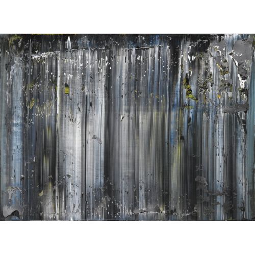 Gerhard Richter, Abstract Painting Grey Rain 676-2