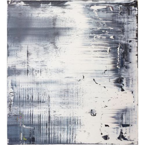 Gerhard Richter, Soyut Tablo Gri Beyaz 685-1