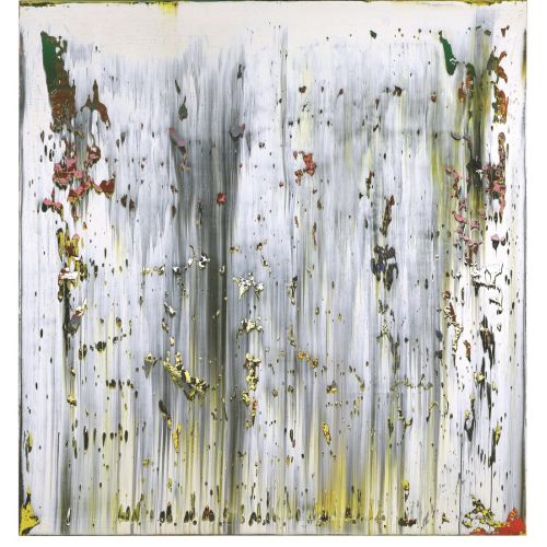 Gerhard Richter, Soyut Tablo Gri Beyaz 687-3