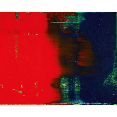 Gerhard Richter, Abstract Painting Red Blue 789-5 1993 Abstract Art Movements Canvas, Drawing Paper Prints, Reproduction Oil