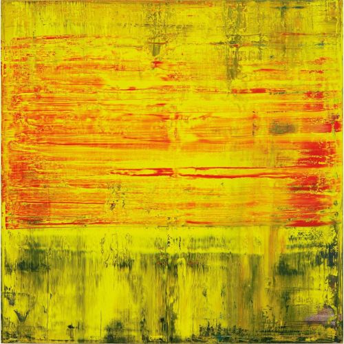 Gerhard Richter, Soyut Tablo Kırmızı Sarı 910-2