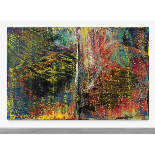 Gerhard Richter, Soyut Tablo 636 Soyut Sanat Akımları Kanvas Efektli Tablo, Resim Kağıdı Baskısı, Reprodüksiyon ve