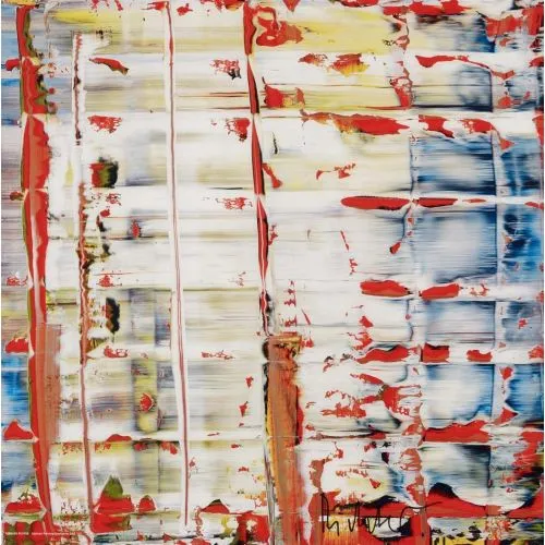Gerhard Richter, Soyut Tablo 778-4 Soyut Sanat Akımları Kanvas Efektli Tablo, Resim Kağıdı Baskısı, Reprodüksiyon ve