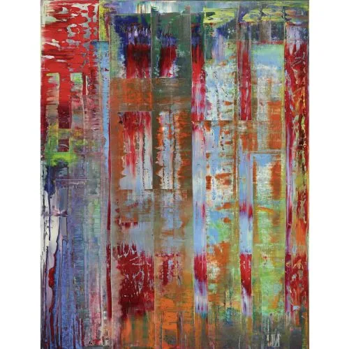 Gerhard Richter, Soyut Tablo 780-4 Soyut Sanat Akımları Kanvas Efektli Tablo, Resim Kağıdı Baskısı, Reprodüksiyon ve