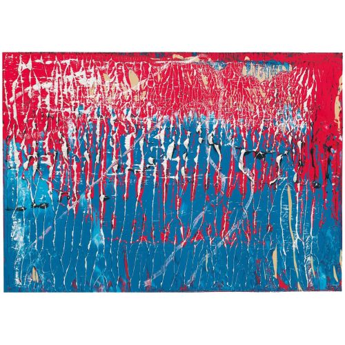 Gerhard Richter, Soyut Tablo Mavi Ve Kırmızı 1988 Gerhard Richter, Soyut Tablo Mavi Ve Kırmızı 1988