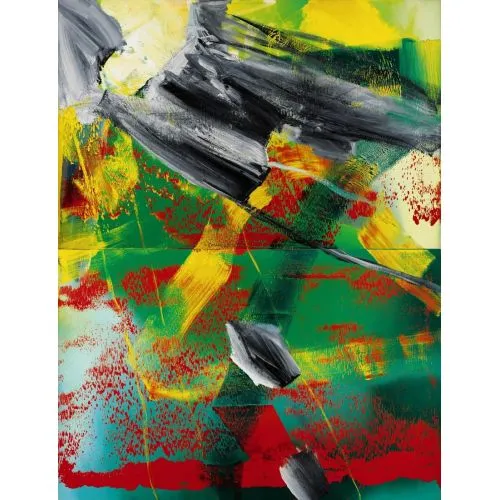 Gerhard Richter, Soyut Tablolar Garten 515 Soyut Sanat Akımları Kanvas Efektli Tablo, Resim Kağıdı Baskısı, Reprodüksiyon