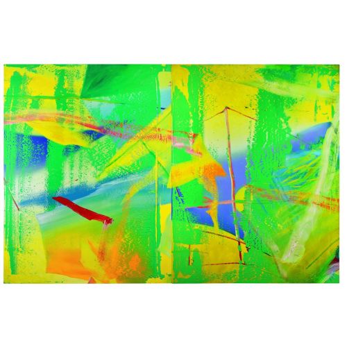 Gerhard Richter, Soyut Tablolar Gelbgrün, Sarı, Yeşil 492 Gerhard Richter, Soyut Tablolar Gelbgrün, Sarı, Yeşil 492