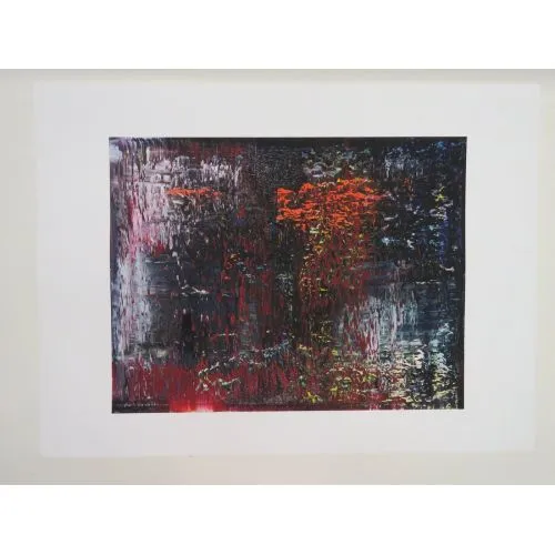 Gerhard Richter, Soyut Tablolar John 613-4 Soyut Sanat Akımları Kanvas Efektli Tablo, Resim Kağıdı Baskısı, Reprodüksiyon