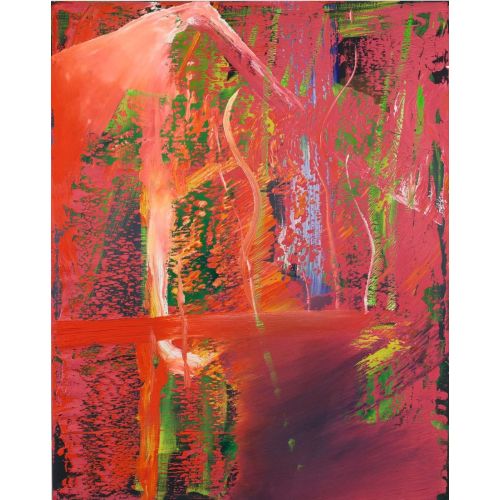 Gerhard Richter, Soyut Tablolar Kırmızı 506 Gerhard Richter, Soyut Tablolar Kırmızı 506