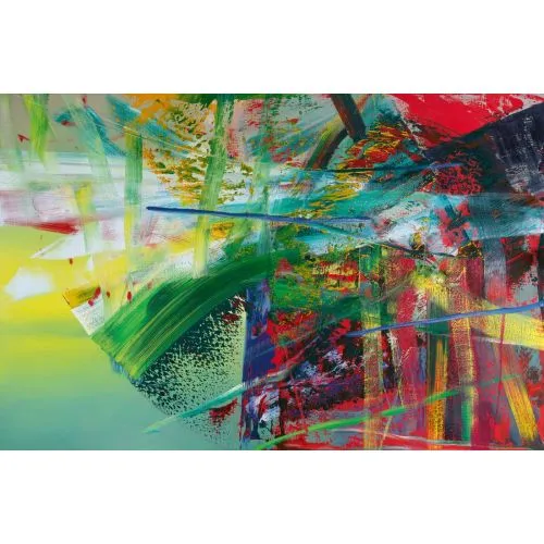 Gerhard Richter, Soyut Tablo, Kükürt Soyut Sanat Akımları Kanvas Efektli Tablo, Resim Kağıdı Baskısı, Reprodüksiyon ve