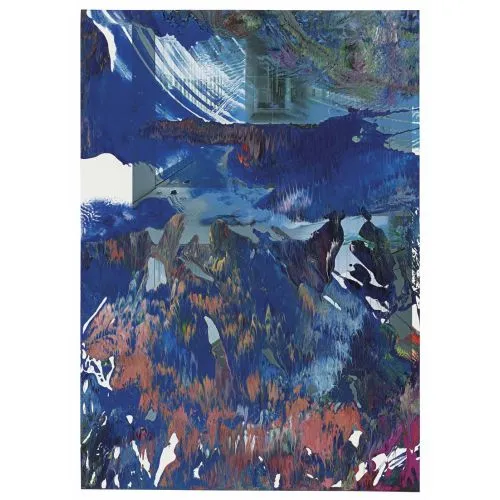 Gerhard Richter, Soyut Tablolar İsimsiz 12-05-08 Soyut Sanat Akımları Kanvas Efektli Tablo, Resim Kağıdı Baskısı