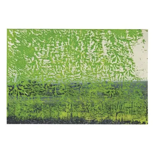 Gerhard Richter, Soyut Tablo İsimsiz 11288, Yeşil Soyut Sanat Akımları Kanvas Efektli Tablo, Resim Kağıdı Baskısı