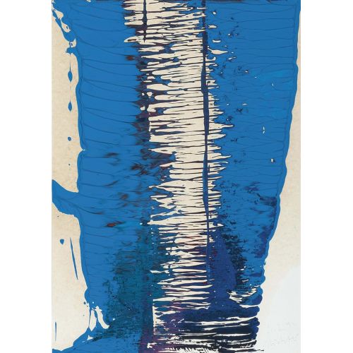 Gerhard Richter, Soyut Tablo, İsimsiz, Mavi 1994 Gerhard Richter, Soyut Tablo, İsimsiz, Mavi 1994
