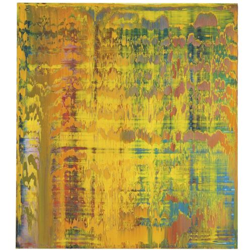 Gerhard Richter, Soyut Tablo Sarı 845-3 Gerhard Richter, Soyut Tablo Sarı 845-3