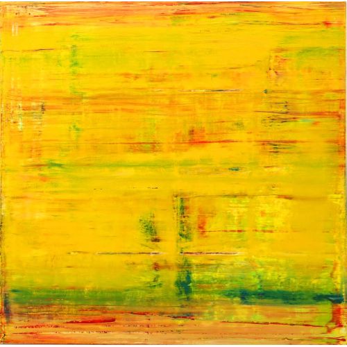 Gerhard Richter, Soyut Tablo Sarı 910-1 Gerhard Richter, Soyut Tablo Sarı 910-1