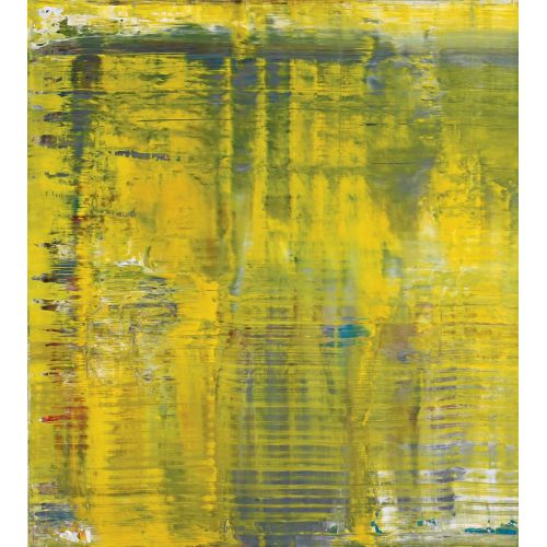 Gerhard Richter, Soyut Tablo Sarı Yeşil 845-1 Gerhard Richter, Soyut Tablo Sarı Yeşil 845-1