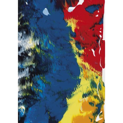 Gerhard Richter, Abstract Paint Untitled 20-5-08, Blue, Red, Yellow Gerhard Richter, Abstract Paint Untitled 20-5-08, Blue, Red, Yellow