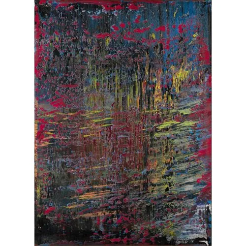 Gerhard Richter, Soyut Tablo 654 4 Soyut Sanat Akımları Kanvas Efektli Tablo, Resim Kağıdı Baskısı, Reprodüksiyon ve