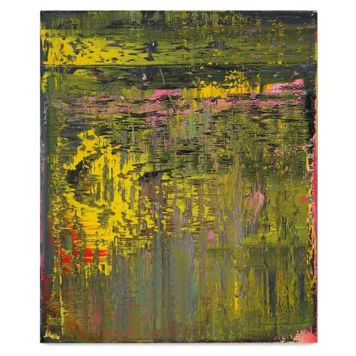 Gerhard Richter, Soyut Tablo 679-4 Soyut Sanat Akımları Kanvas Efektli Tablo, Resim Kağıdı Baskısı, Reprodüksiyon ve