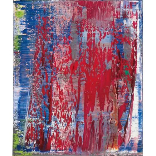 Gerhard Richter, Soyut Tablo 720-2 Soyut Sanat Akımları Kanvas Efektli Tablo, Resim Kağıdı Baskısı, Reprodüksiyon ve