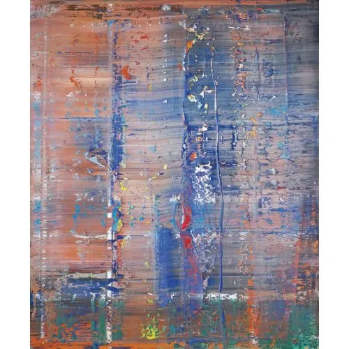 Gerhard Richter, Soyut Tablo 720-3 Soyut Sanat Akımları Kanvas Efektli Tablo, Resim Kağıdı Baskısı, Reprodüksiyon ve