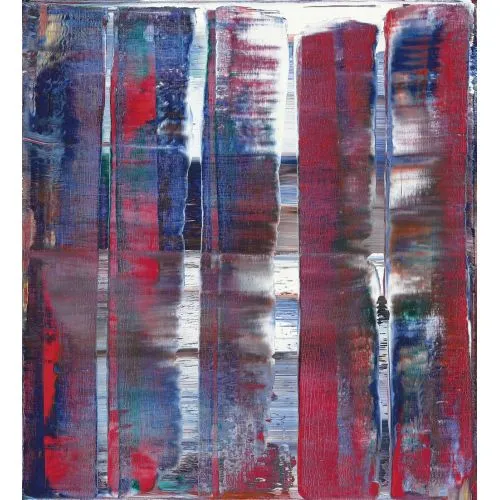 Gerhard Richter, Soyut Tablo 816-3 Soyut Sanat Akımları Kanvas Efektli Tablo, Resim Kağıdı Baskısı, Reprodüksiyon ve