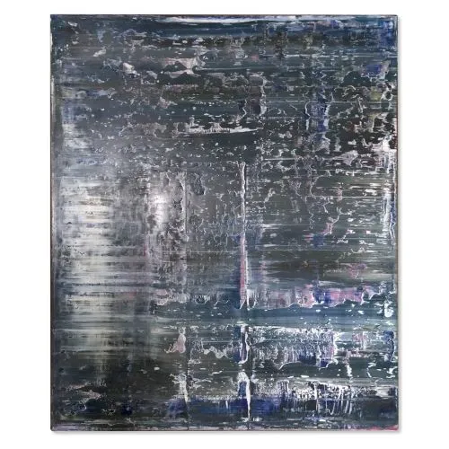 Gerhard Richter, Soyut Tablo 828-4 Soyut Sanat Akımları Kanvas Efektli Tablo, Resim Kağıdı Baskısı, Reprodüksiyon ve