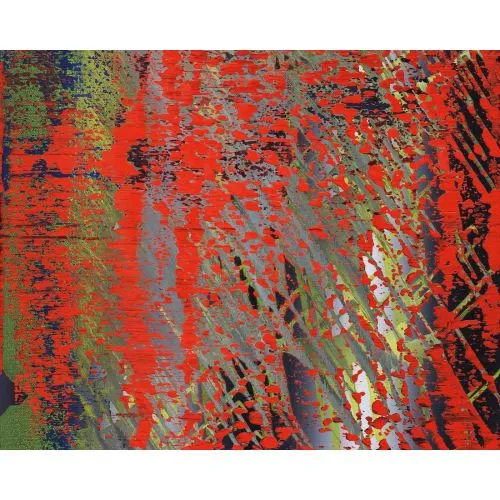 Gerhard Richter, Soyut Tablo 682-4 Soyut Sanat Akımları Kanvas Efektli Tablo, Resim Kağıdı Baskısı, Reprodüksiyon ve