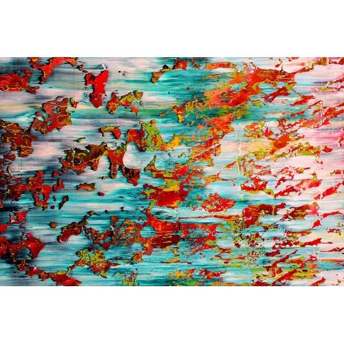 Gerhard Richter, Soyut Tablo 1991 Soyut Sanat Akımları Kanvas Efektli Tablo, Resim Kağıdı Baskısı, Reprodüksiyon ve
