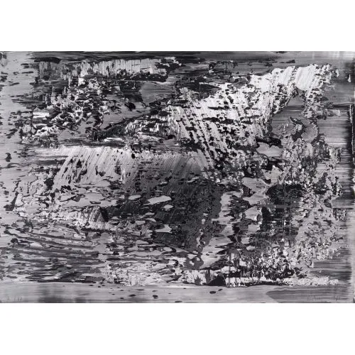 Gerhard Richter, Soyut Tablo 684-4 Soyut Sanat Akımları Kanvas Efektli Tablo, Resim Kağıdı Baskısı, Reprodüksiyon ve