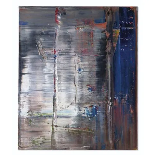 Gerhard Richter, Abstraktes Bild 720 5, Grey, Blue Abstract Gerhard Richter, Abstraktes Bild 720 5, Grey, Blue Abstract Art Movements Canvas, Drawing Paper Prints, Reproduction Oil Painting