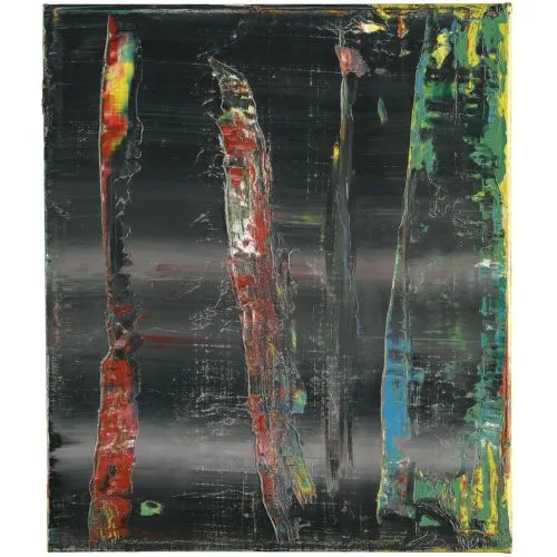 Gerhard Richter, Soyut Tablo 1990 Soyut Sanat Akımları Kanvas Efektli Tablo, Resim Kağıdı Baskısı, Reprodüksiyon ve