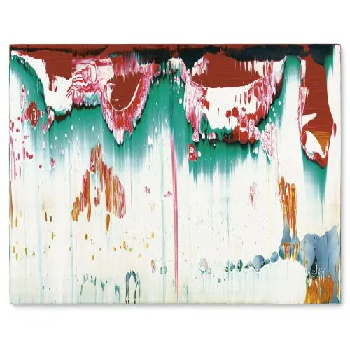 Gerhard Richter, Soyut Tablo Fuji 839-27 Soyut Sanat Akımları Kanvas Efektli Tablo, Resim Kağıdı Baskısı, Reprodüksiyon