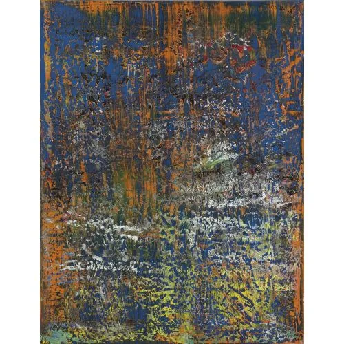 Gerhard Richter, Soyut Tablo 710 Soyut Sanat Akımları Kanvas Efektli Tablo, Resim Kağıdı Baskısı, Reprodüksiyon ve
