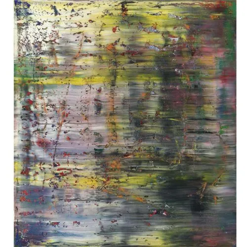 Gerhard Richter, Soyut Tablo 722-2 Soyut Sanat Akımları Kanvas Efektli Tablo, Resim Kağıdı Baskısı, Reprodüksiyon ve