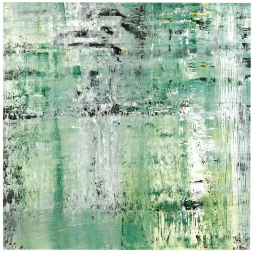 Gerhard Richter, Yeşil 2011 Soyut Sanat Akımları Kanvas Efektli Tablo, Resim Kağıdı Baskısı, Reprodüksiyon ve Yüksek