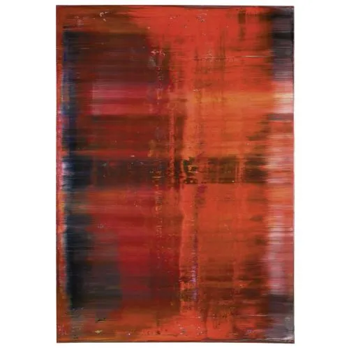 Gerhard Richter, Soyut Tablo 743-4 Soyut Sanat Akımları Kanvas Efektli Tablo, Resim Kağıdı Baskısı, Reprodüksiyon ve