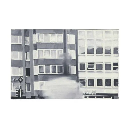 Gerhard Richter, Evler Modernizm Sanat Akımları Kanvas Efektli Tablo, Resim Kağıdı Baskısı, Reprodüksiyon ve Yüksek