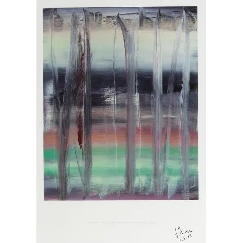 Gerhard Richter, Soyut Tablo 753-9 Soyut Sanat Akımları Kanvas Efektli Tablo, Resim Kağıdı Baskısı, Reprodüksiyon ve